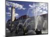 Fountains in Front of a Railroad Station, Milles Fountain, Union Station, St. Louis, Missouri, USA-null-Mounted Photographic Print