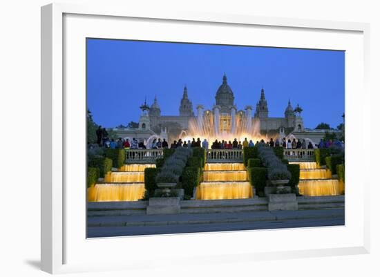 Fountains in Front of the National Museum of Art, Spain-Gavin Hellier-Framed Photographic Print