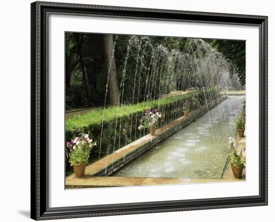 Fountains in Maria Luisa Park, Seville, Andalucia, Spain-Nedra Westwater-Framed Photographic Print