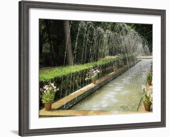 Fountains in Maria Luisa Park, Seville, Andalucia, Spain-Nedra Westwater-Framed Photographic Print