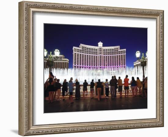 Fountains of Bellagio, Bellagio Resort and Casino, Las Vegas, Nevada, USA, North America-Gavin Hellier-Framed Photographic Print