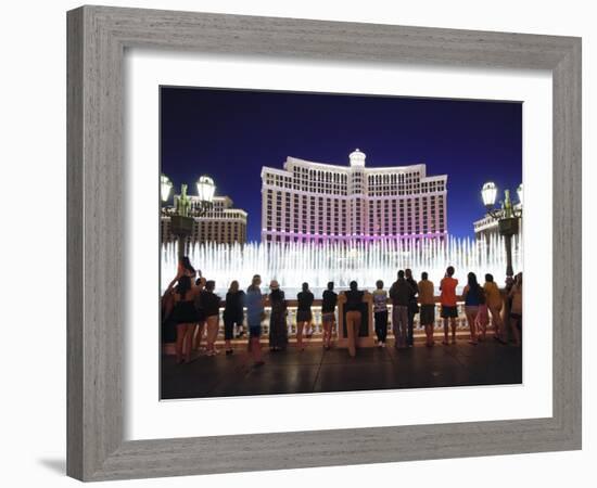 Fountains of Bellagio, Bellagio Resort and Casino, Las Vegas, Nevada, USA, North America-Gavin Hellier-Framed Photographic Print