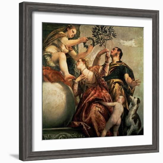 Four Allegories of Love: Happy Union, Ca. 1570-Paolo Veronese-Framed Giclee Print