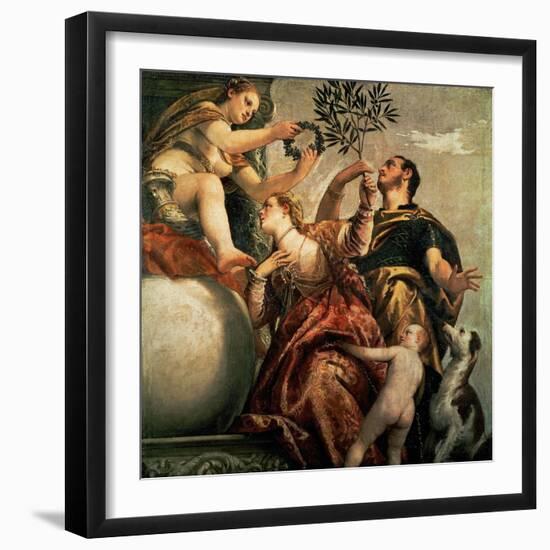 Four Allegories of Love: Happy Union, Ca. 1570-Paolo Veronese-Framed Giclee Print