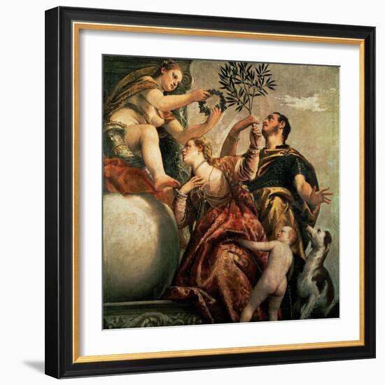 Four Allegories of Love: Happy Union, Ca. 1570-Paolo Veronese-Framed Giclee Print