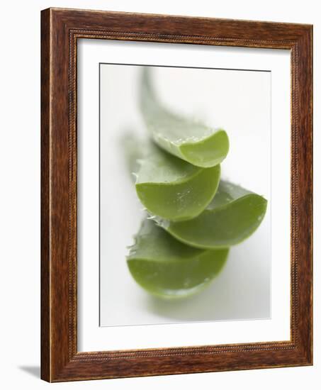 Four Aloe Vera Leaves, in a Pile-null-Framed Photographic Print