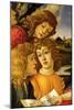 Four angels. Detail from the Coronation of the Madonna and Child (Madonna of the Magnificat).-Sandro Botticelli-Mounted Giclee Print