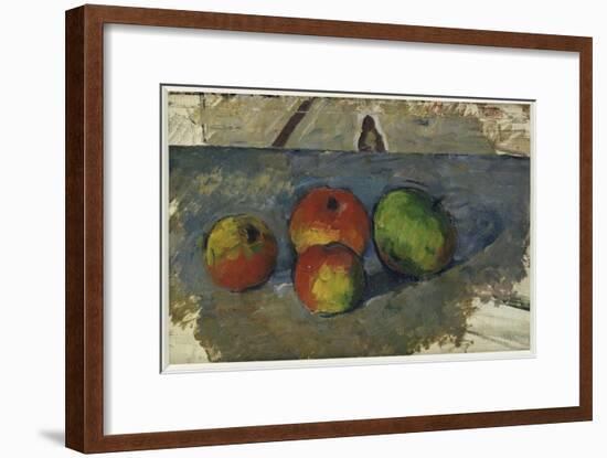 Four Apples, C.1879-82-Paul Cézanne-Framed Giclee Print