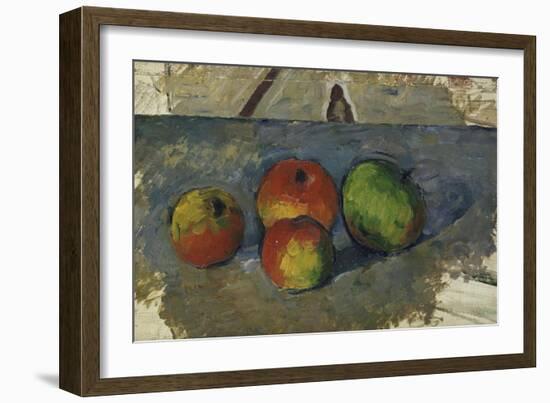 Four Apples, circa 1879-82-Paul Cézanne-Framed Giclee Print