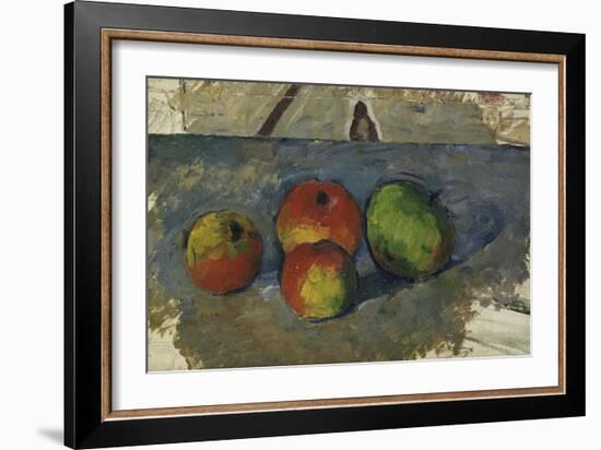 Four Apples, circa 1879-82-Paul Cézanne-Framed Giclee Print