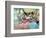 Four Ballerinas on the Stage-Edgar Degas-Framed Premium Giclee Print