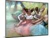 Four Ballerinas on the Stage-Edgar Degas-Mounted Premium Giclee Print