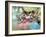 Four Ballerinas on the Stage-Edgar Degas-Framed Giclee Print