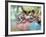 Four Ballerinas on the Stage-Edgar Degas-Framed Giclee Print