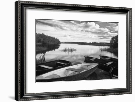 Four Boats at Sunset-Monte Nagler-Framed Giclee Print