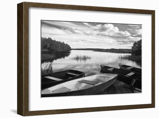 Four Boats at Sunset-Monte Nagler-Framed Giclee Print