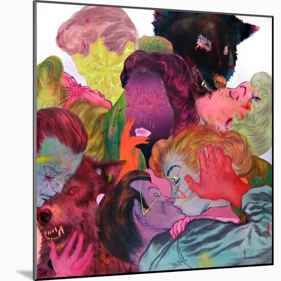 Four Boys and Five Girls-Shark Toof-Mounted Premium Giclee Print