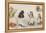 Four Busy Cats Sewing-American School-Framed Premier Image Canvas