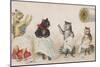 Four Busy Cats Sewing-American School-Mounted Giclee Print