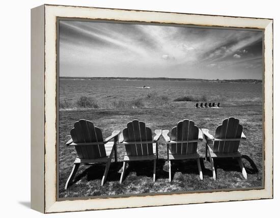 Four Chairs, Newport, Rhode Island 03-Monte Nagler-Framed Premier Image Canvas