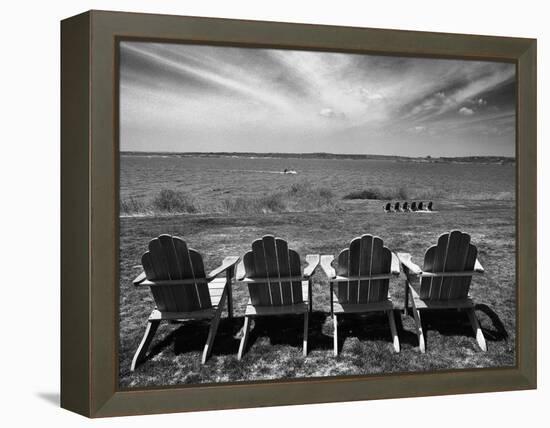 Four Chairs, Newport, Rhode Island 03-Monte Nagler-Framed Premier Image Canvas