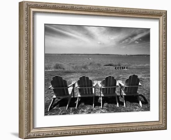 Four Chairs, Newport, Rhode Island 03-Monte Nagler-Framed Photographic Print