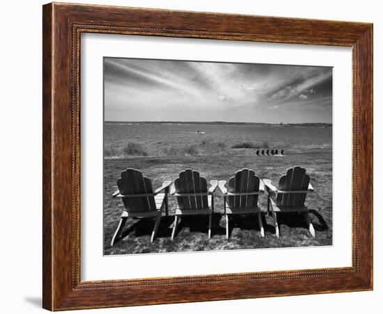 Four Chairs, Newport, Rhode Island 03-Monte Nagler-Framed Photographic Print