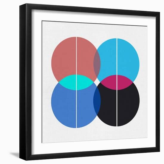 Four Circles I-Eline Isaksen-Framed Art Print