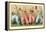 Four Clowns with Concertinas-null-Framed Stretched Canvas