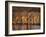 Four Common Zebra, Drinking at Water Hole, Etosha National Park, Namibia-Tony Heald-Framed Photographic Print