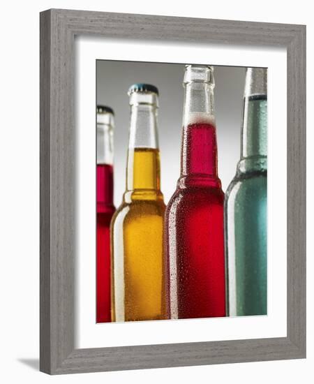 Four Cool Bottles of Alcopops-Steve Lupton-Framed Photographic Print