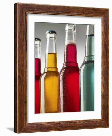 Four Cool Bottles of Alcopops-Steve Lupton-Framed Photographic Print