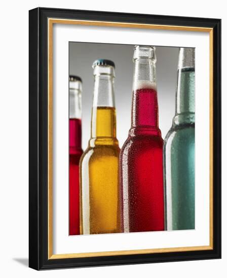 Four Cool Bottles of Alcopops-Steve Lupton-Framed Photographic Print