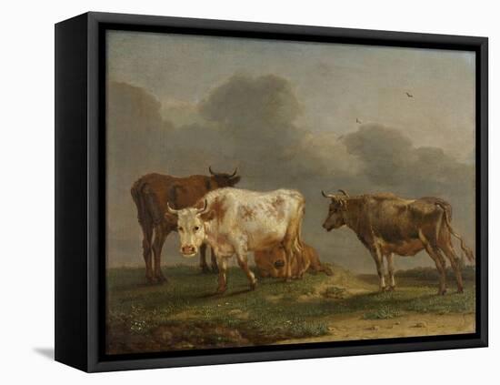 Four Cows in a Meadow-Paulus Potter-Framed Stretched Canvas