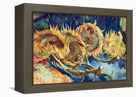 Four Cut Sunflowers, 1887-Vincent van Gogh-Framed Premier Image Canvas