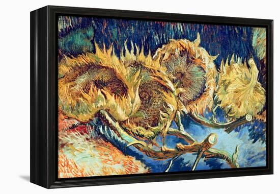 Four Cut Sunflowers, 1887-Vincent van Gogh-Framed Premier Image Canvas