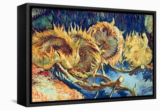 Four Cut Sunflowers, 1887-Vincent van Gogh-Framed Premier Image Canvas
