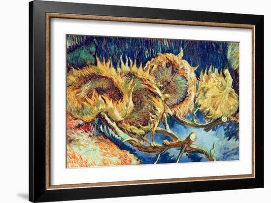 Four Cut Sunflowers, 1887-Vincent van Gogh-Framed Giclee Print