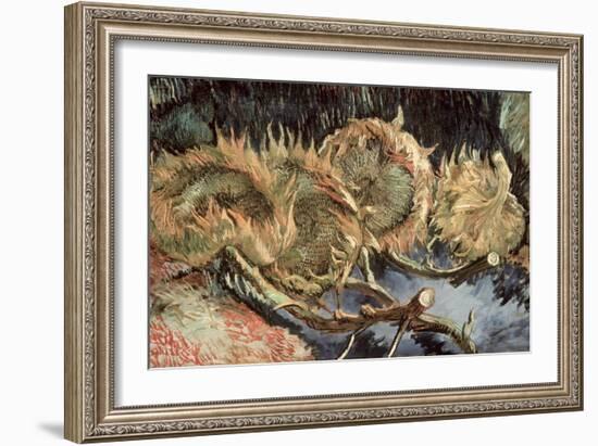 Four Cut Sunflowers, c.1887-Vincent van Gogh-Framed Giclee Print