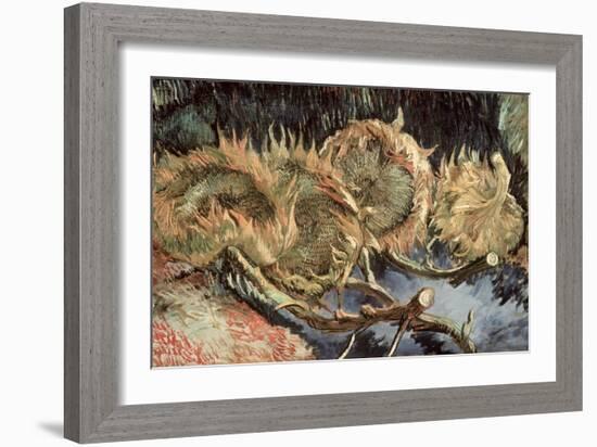 Four Cut Sunflowers, c.1887-Vincent van Gogh-Framed Giclee Print