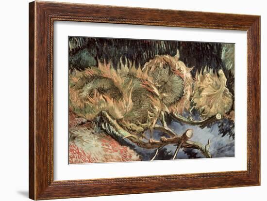 Four Cut Sunflowers, c.1887-Vincent van Gogh-Framed Giclee Print