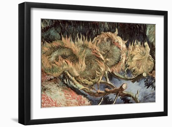 Four Cut Sunflowers, c.1887-Vincent van Gogh-Framed Giclee Print