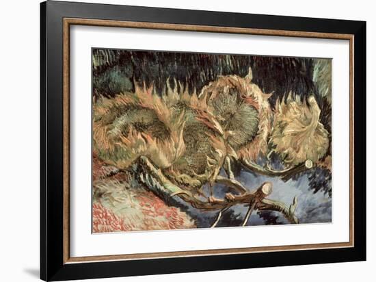 Four Cut Sunflowers, c.1887-Vincent van Gogh-Framed Giclee Print