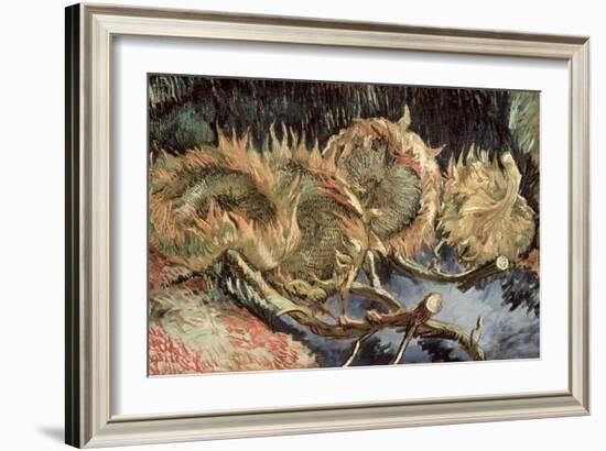 Four Cut Sunflowers, c.1887-Vincent van Gogh-Framed Giclee Print