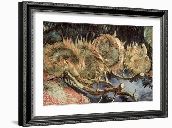 Four Cut Sunflowers, c.1887-Vincent van Gogh-Framed Giclee Print