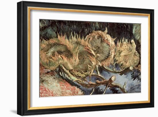 Four Cut Sunflowers, c.1887-Vincent van Gogh-Framed Giclee Print