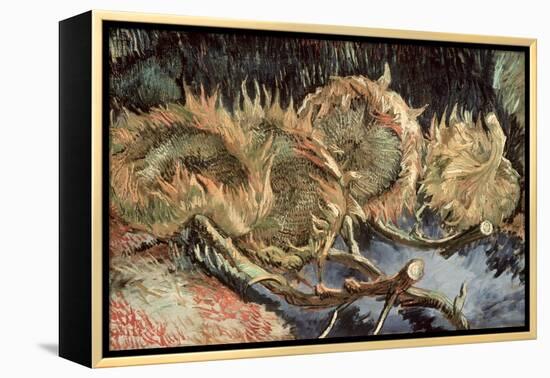 Four Cut Sunflowers, c.1887-Vincent van Gogh-Framed Premier Image Canvas