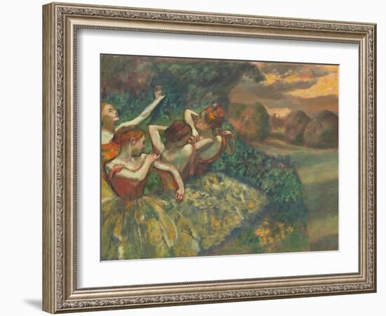Four Dancers by Edgar Degas-Edgar Degas-Framed Giclee Print