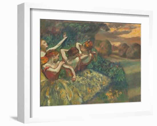 Four Dancers by Edgar Degas-Edgar Degas-Framed Giclee Print