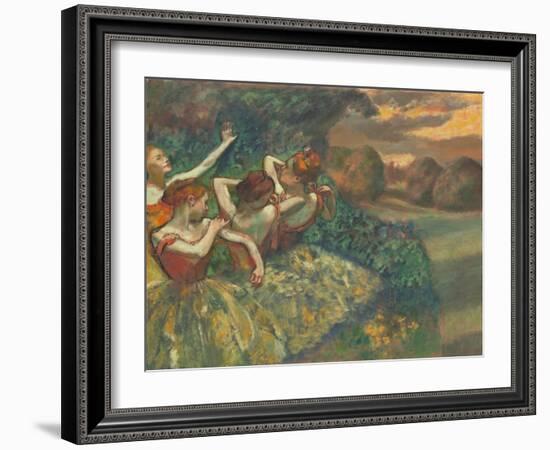 Four Dancers by Edgar Degas-Edgar Degas-Framed Giclee Print